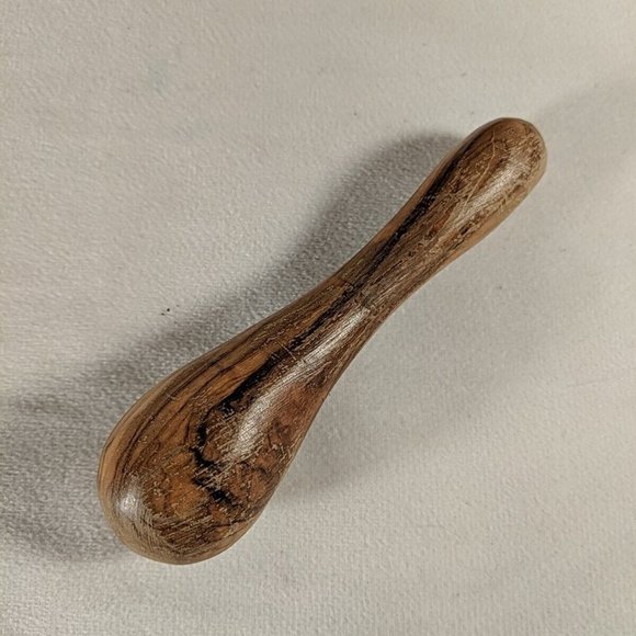 Vintage Olive Wood Herb Spice Grinder Mortar & Pestle Farmhouse Rustic Handmade - Picture 6 of 16